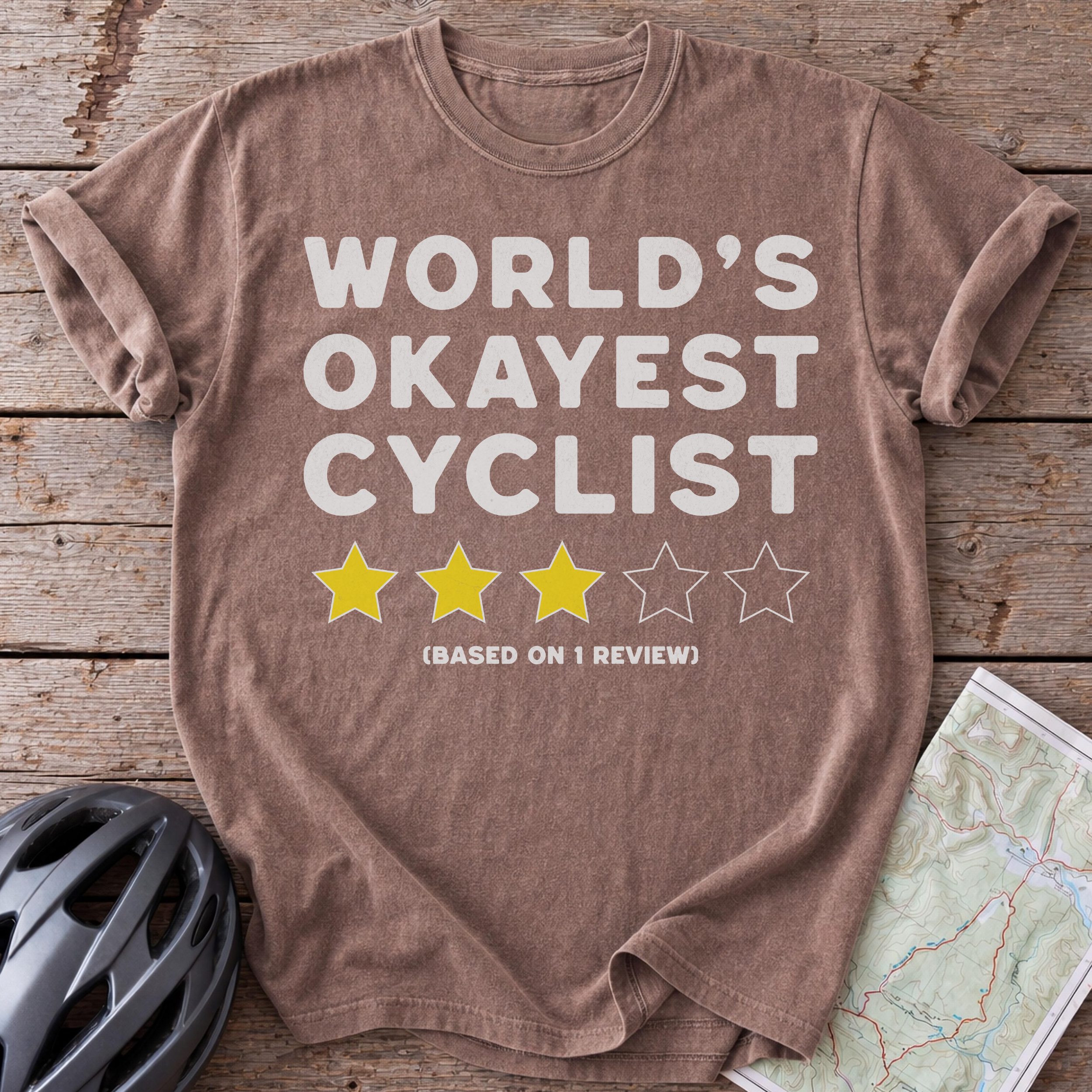 Worlds Okayest Cyclist T-shirt