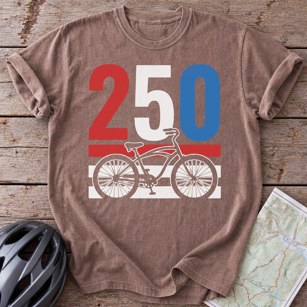 250th Casual Bike T-shirt