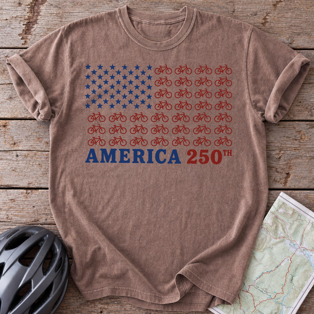 250th Bike Flag T-shirt