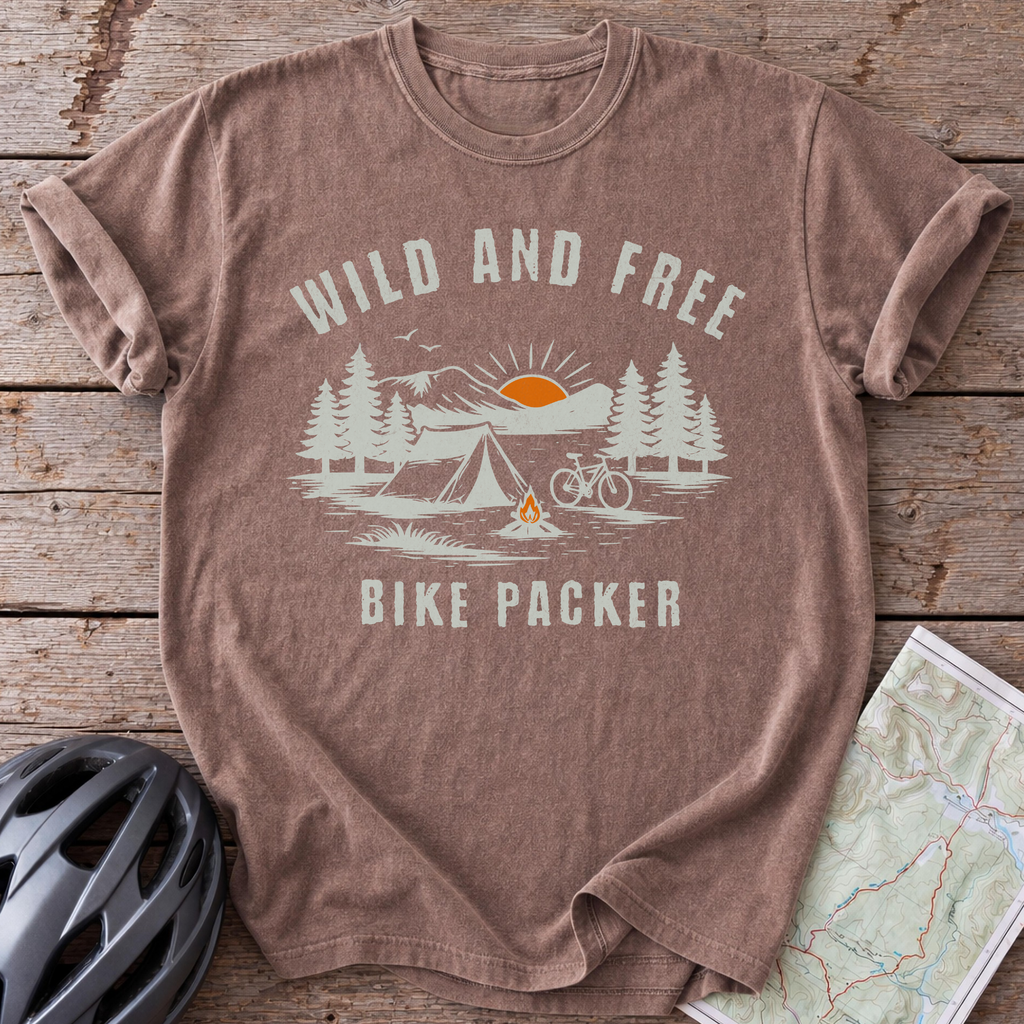 Bike Packer Wild And Free T-shirt