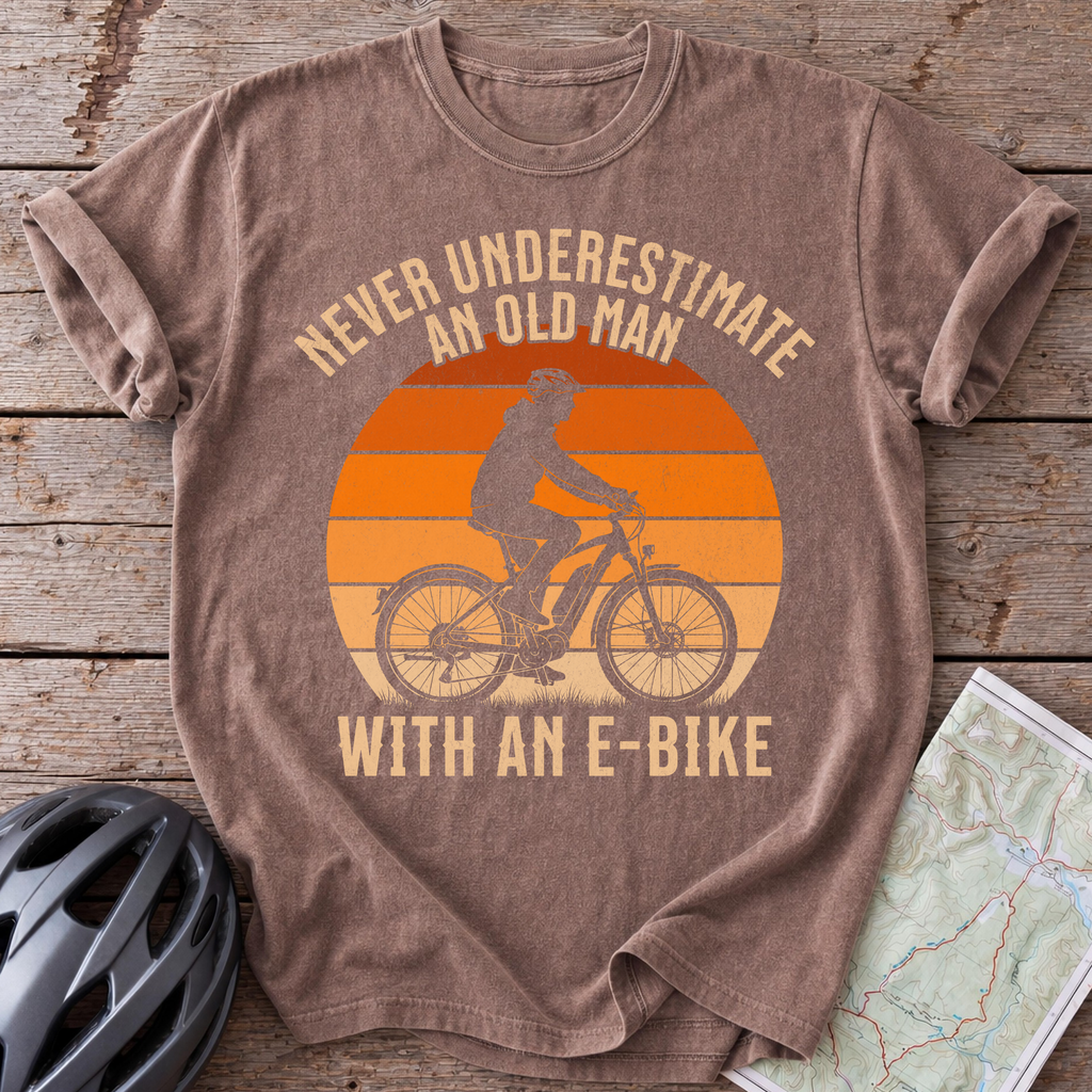 E-Bike Old Man T-shirt
