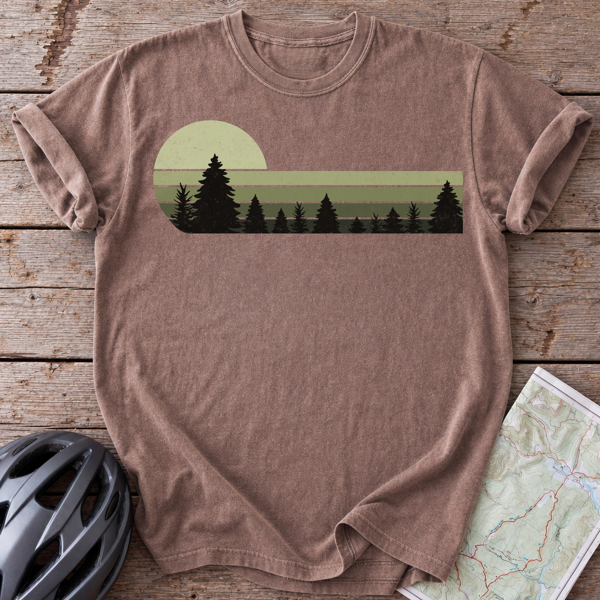 Vintage Green Forrest T-shirt