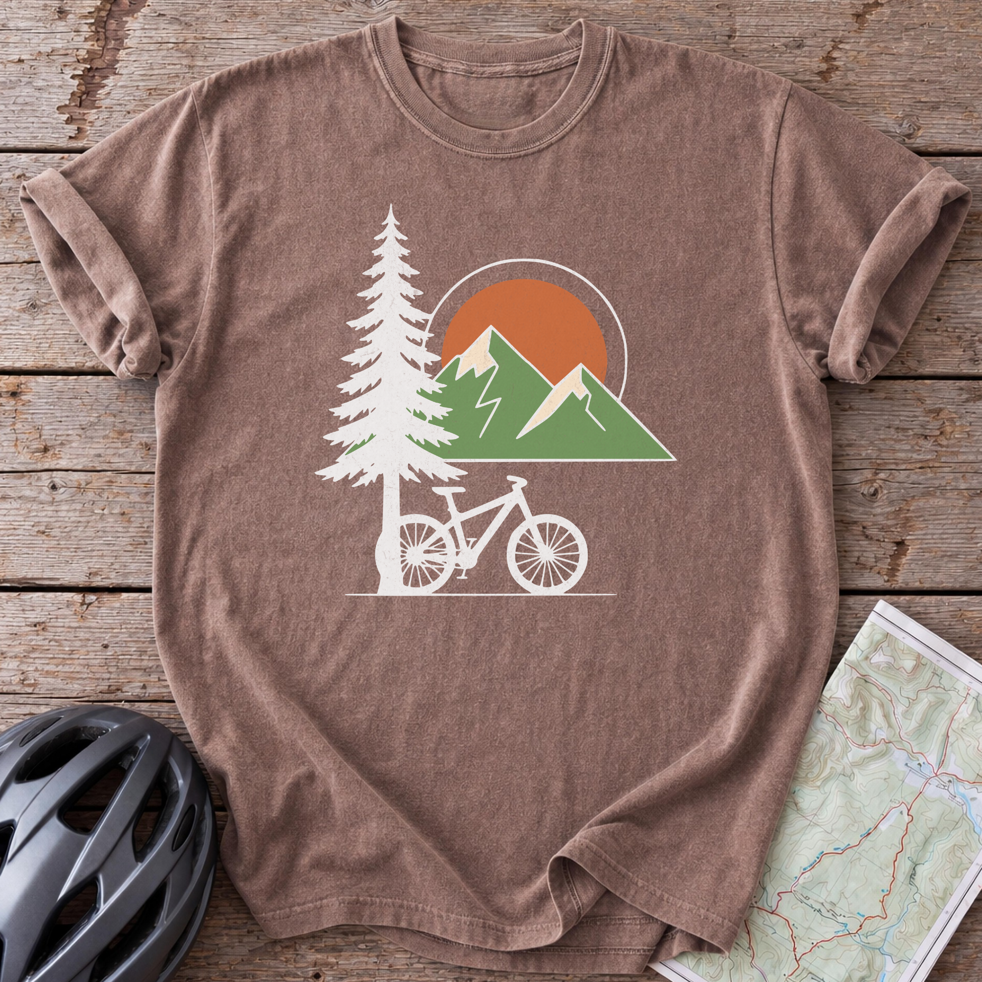 Mountain Bike Tree Leaner T-shirt