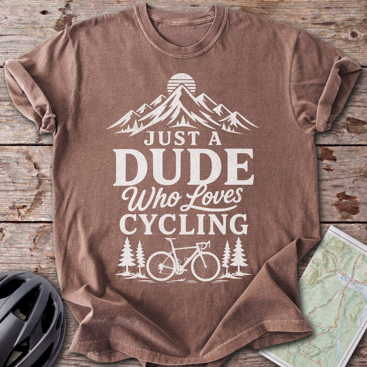 Dude Who Loves Cycling T-shirt