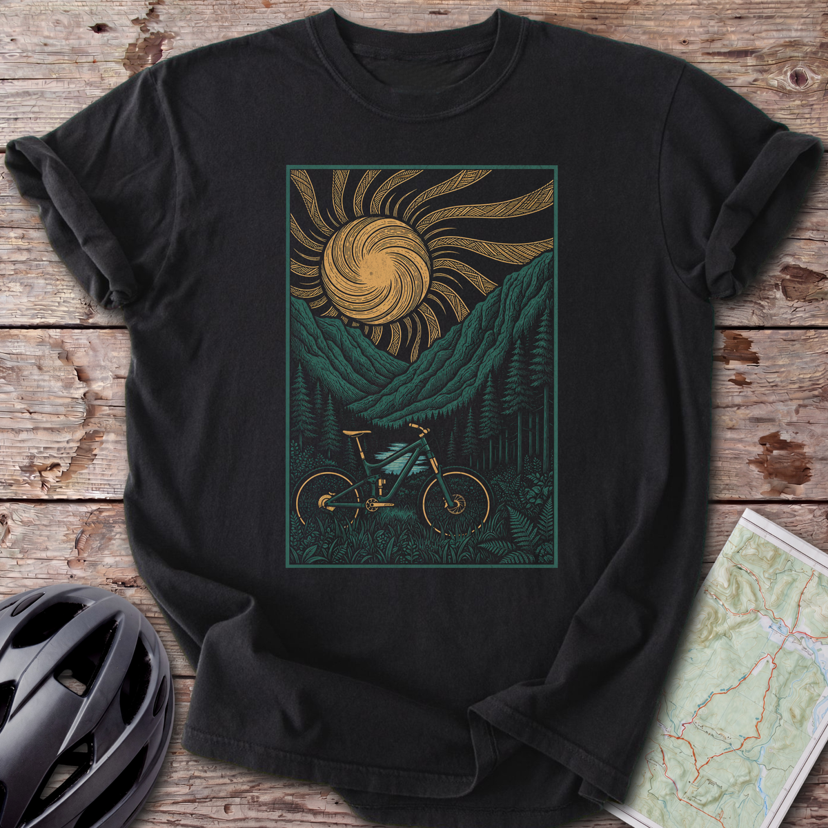 Forest MTB Sunset T-shirt