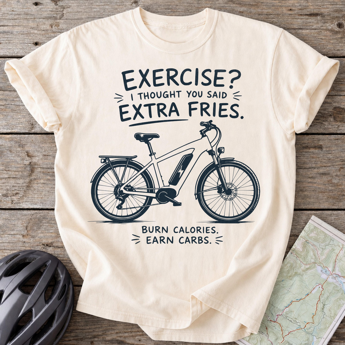 E-bike Extra Fries T-shirt