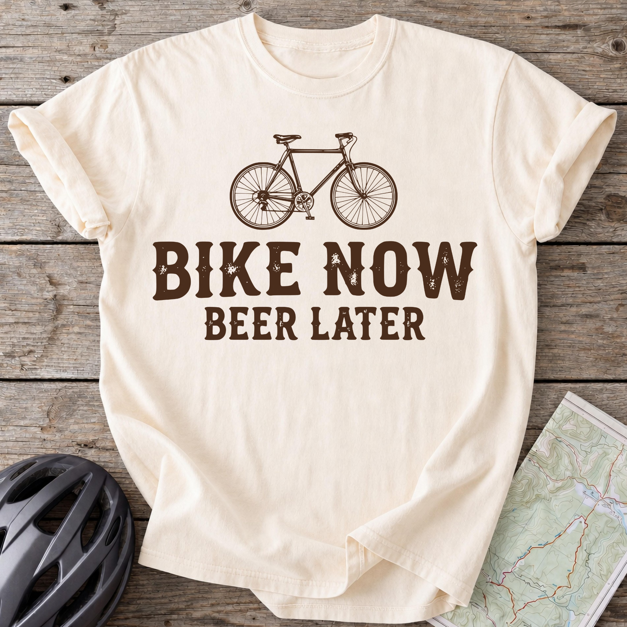 Bike Now Beer Later T-shirt