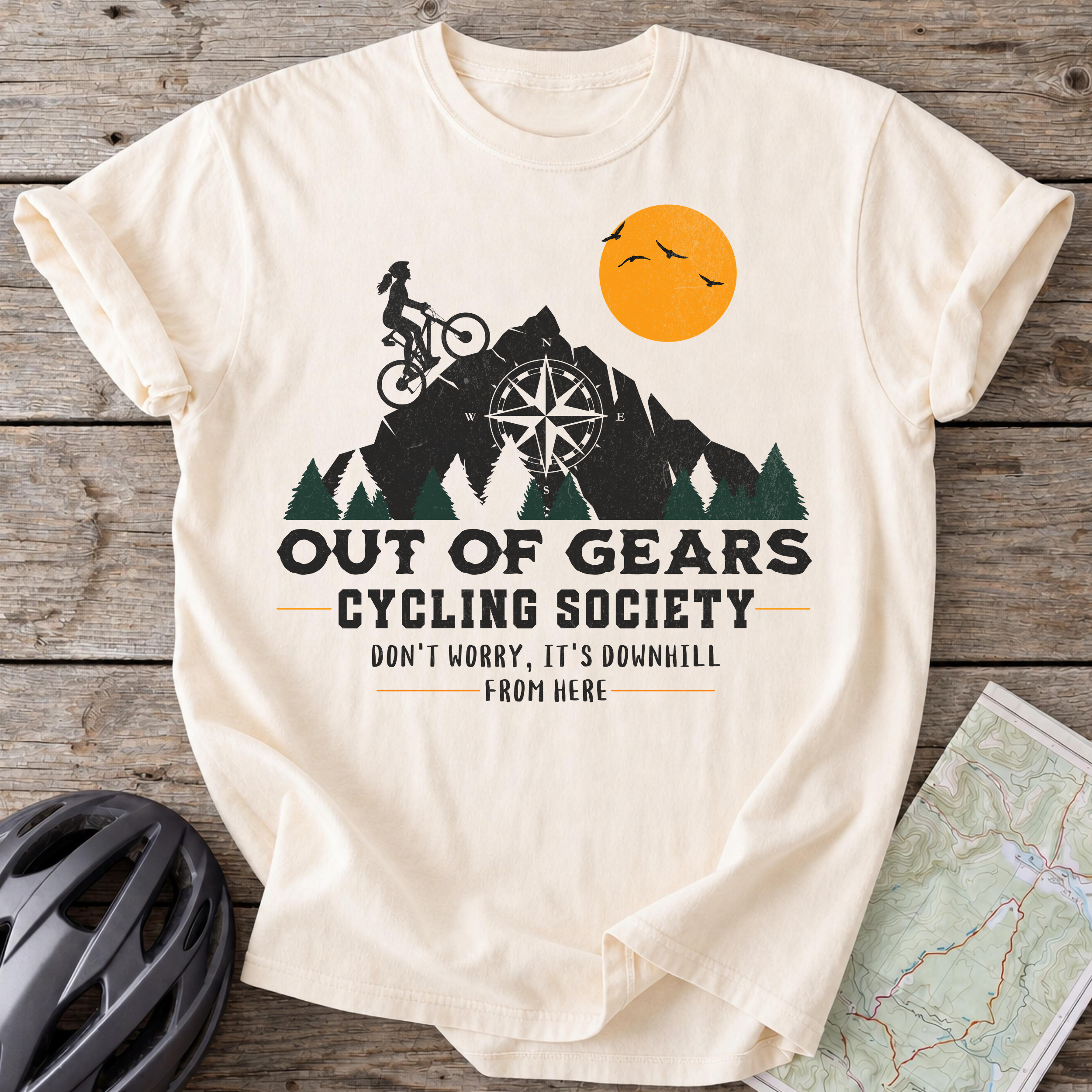 Out Of Gears Female Sunset T-shirt