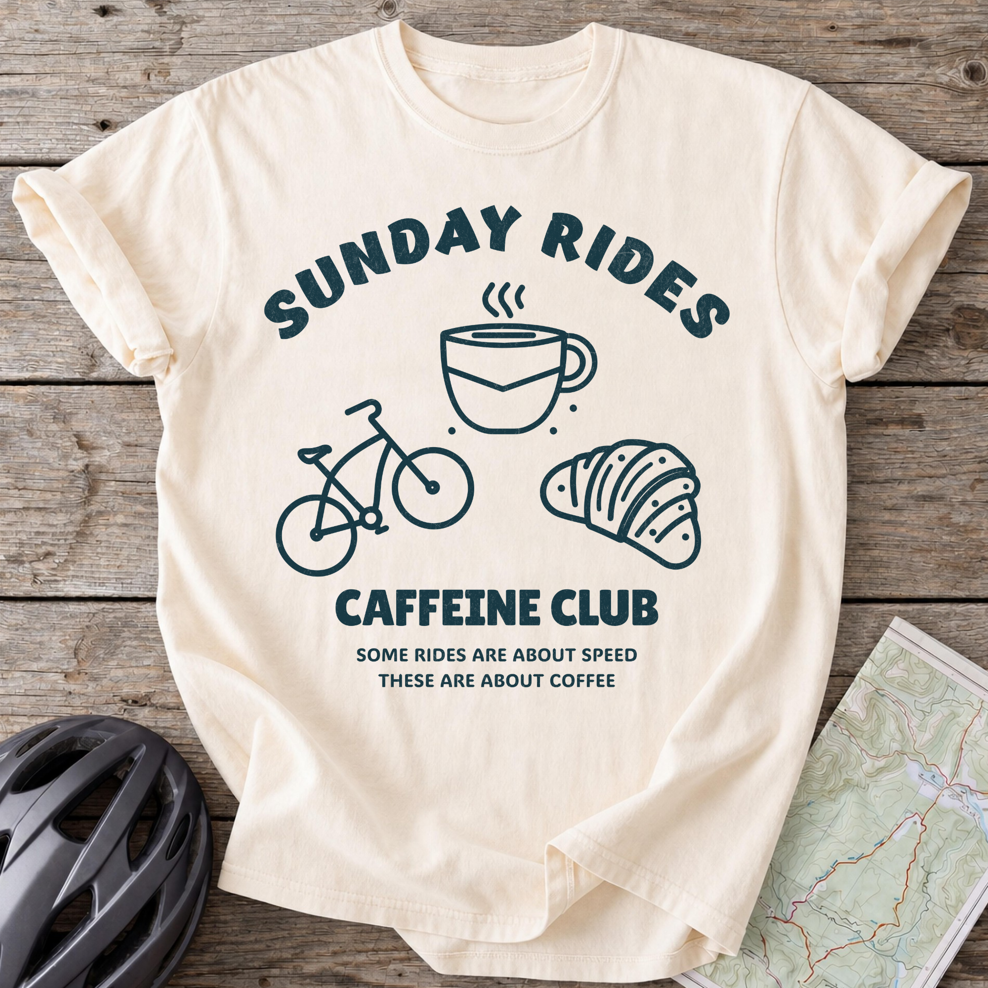 Sunday Rides Caffeine Club T-shirt