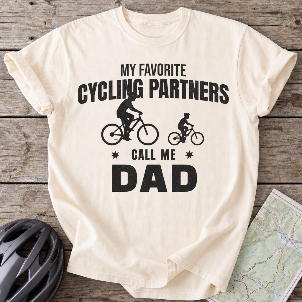 Dad Cycling Partners T-shirt