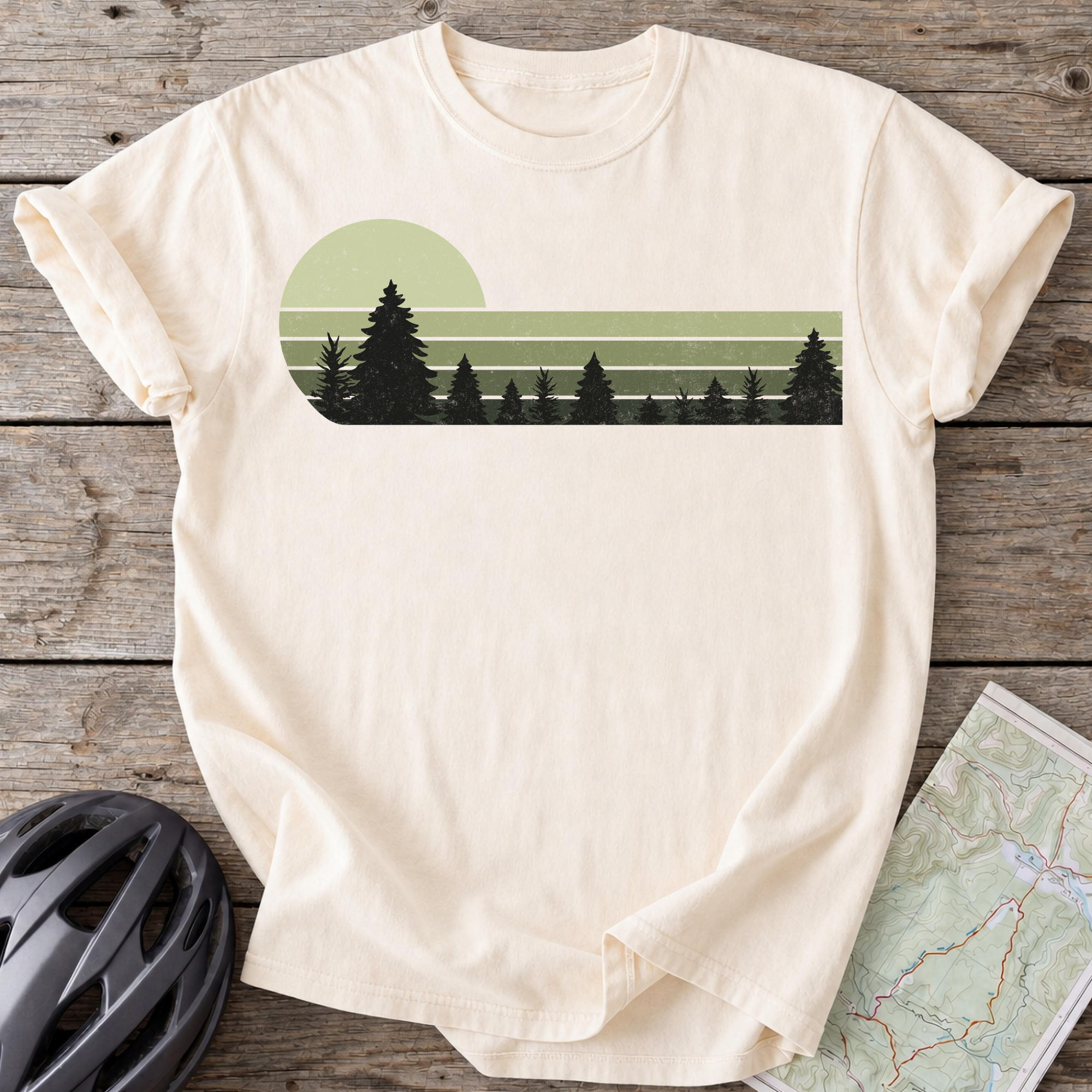 Vintage Green Forrest T-shirt
