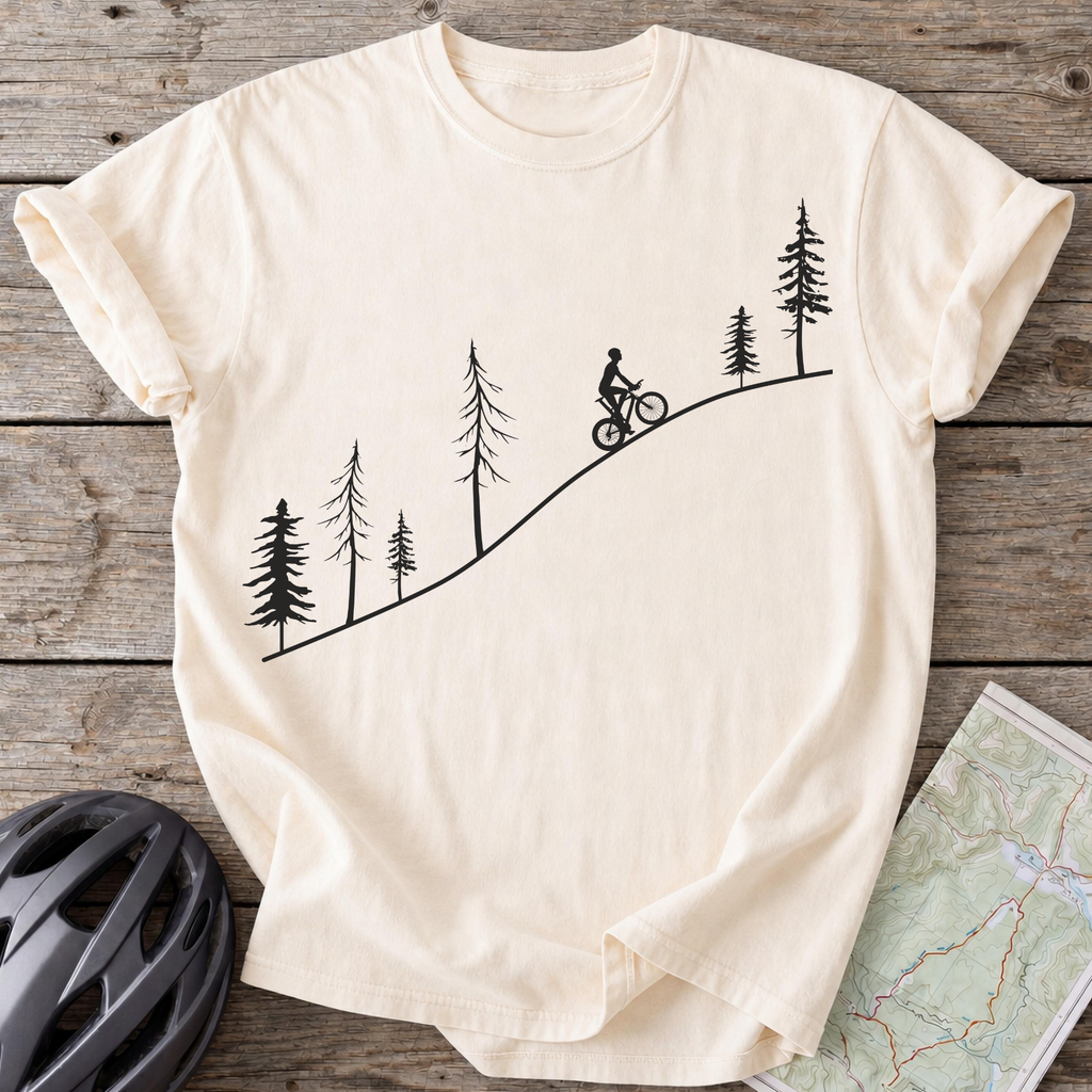 Male Autumn Pine Cycling T-shirt