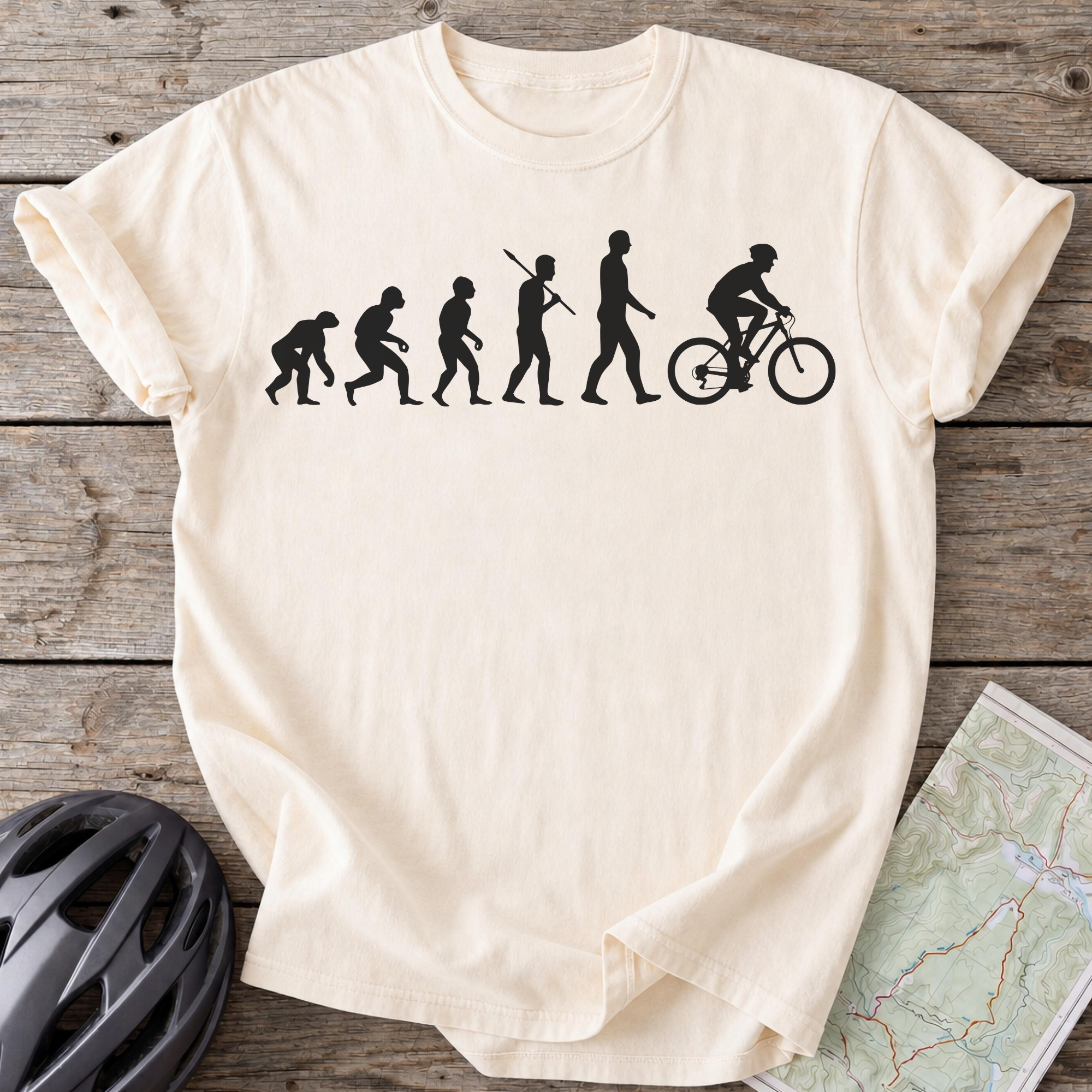 Evolution of a Cyclist T-shirt