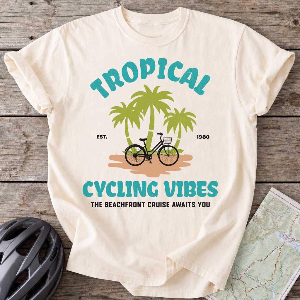 Tropical Cycling Vibes T-shirt