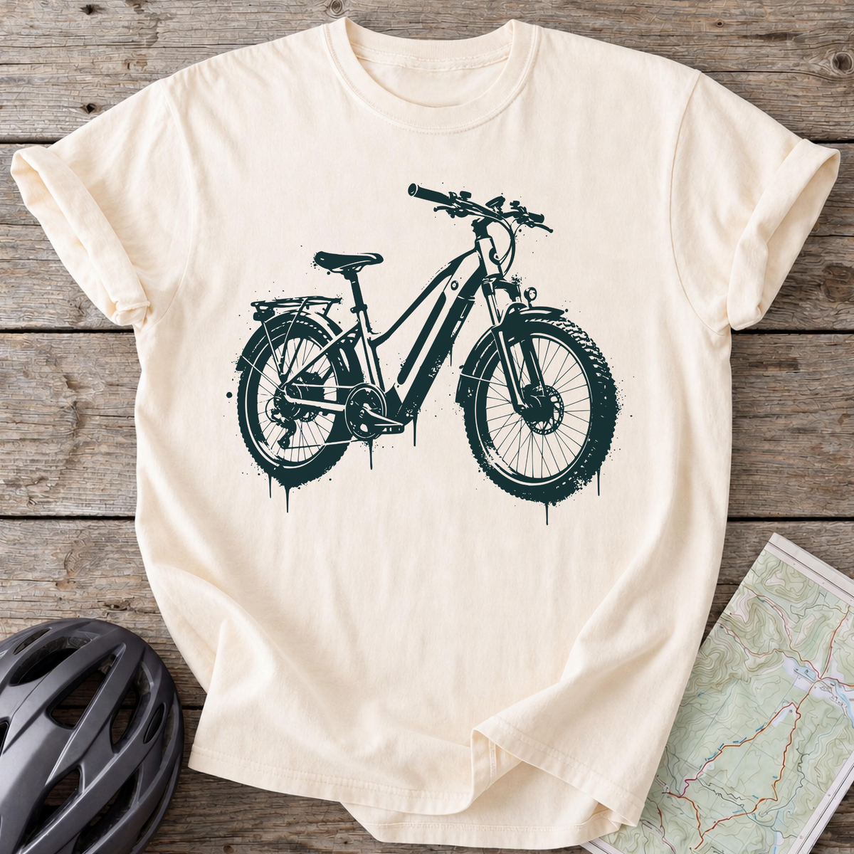 E-Bike Street Art T-shirt