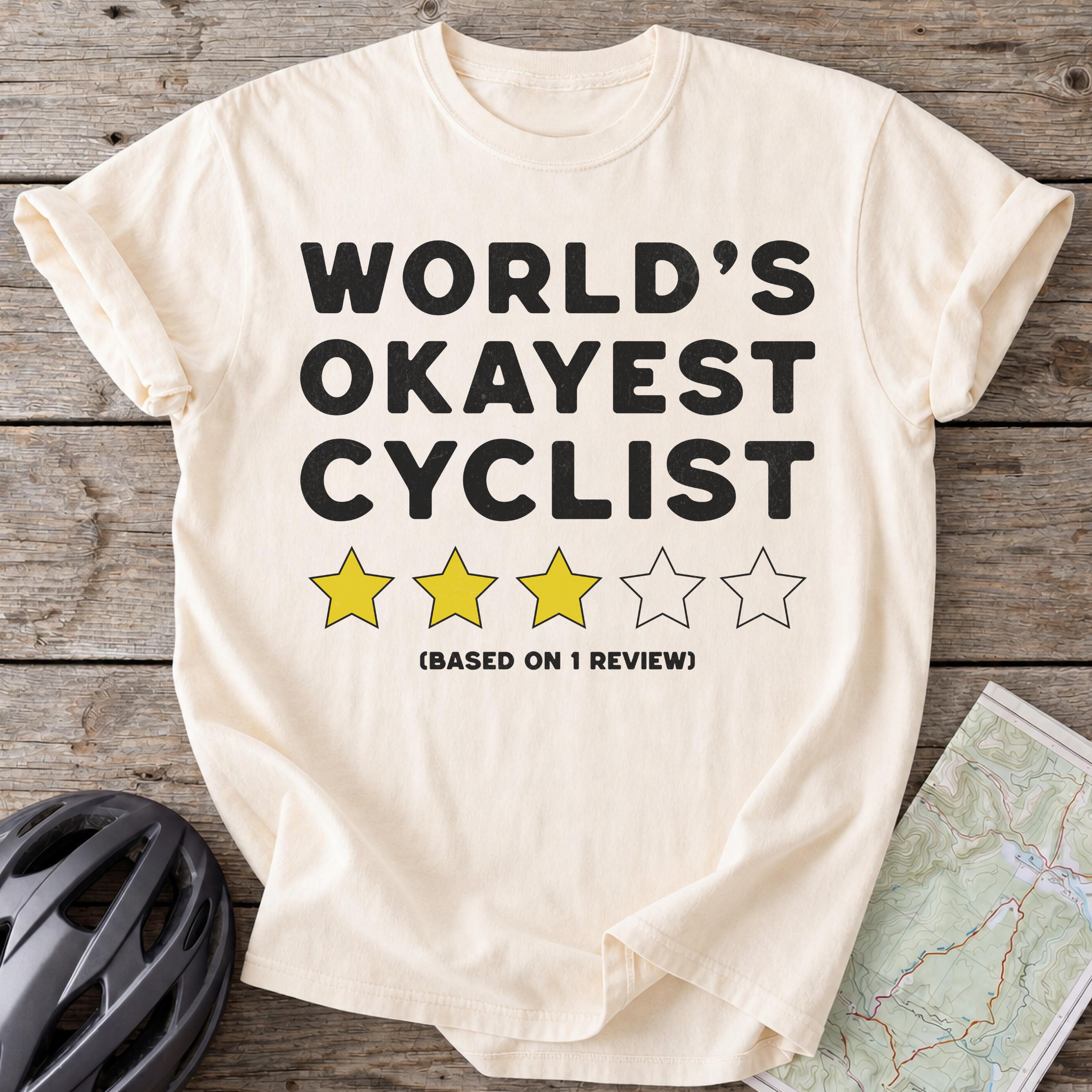 Worlds Okayest Cyclist T-shirt