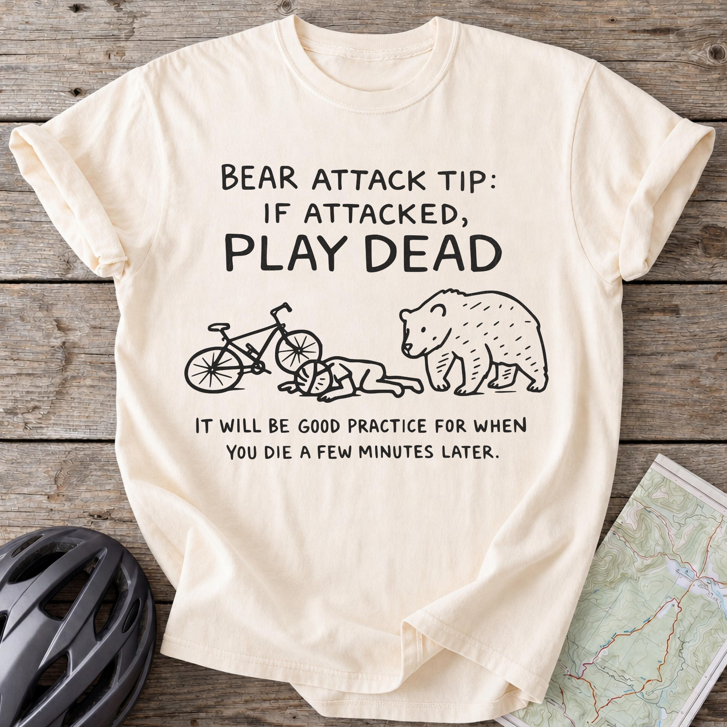 Doodle Bear Attack Tip T-Shirt
