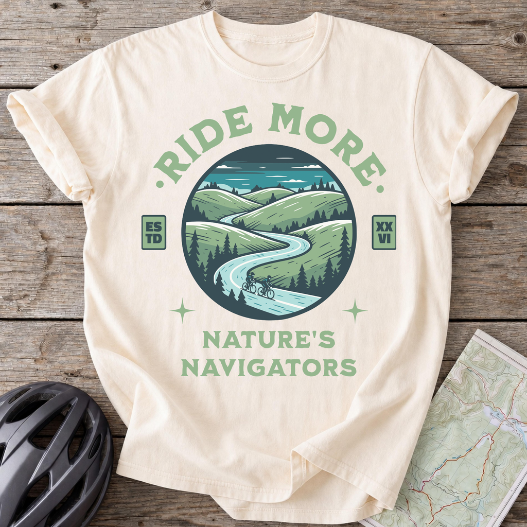 Ride More Natures Navigators T-shirt
