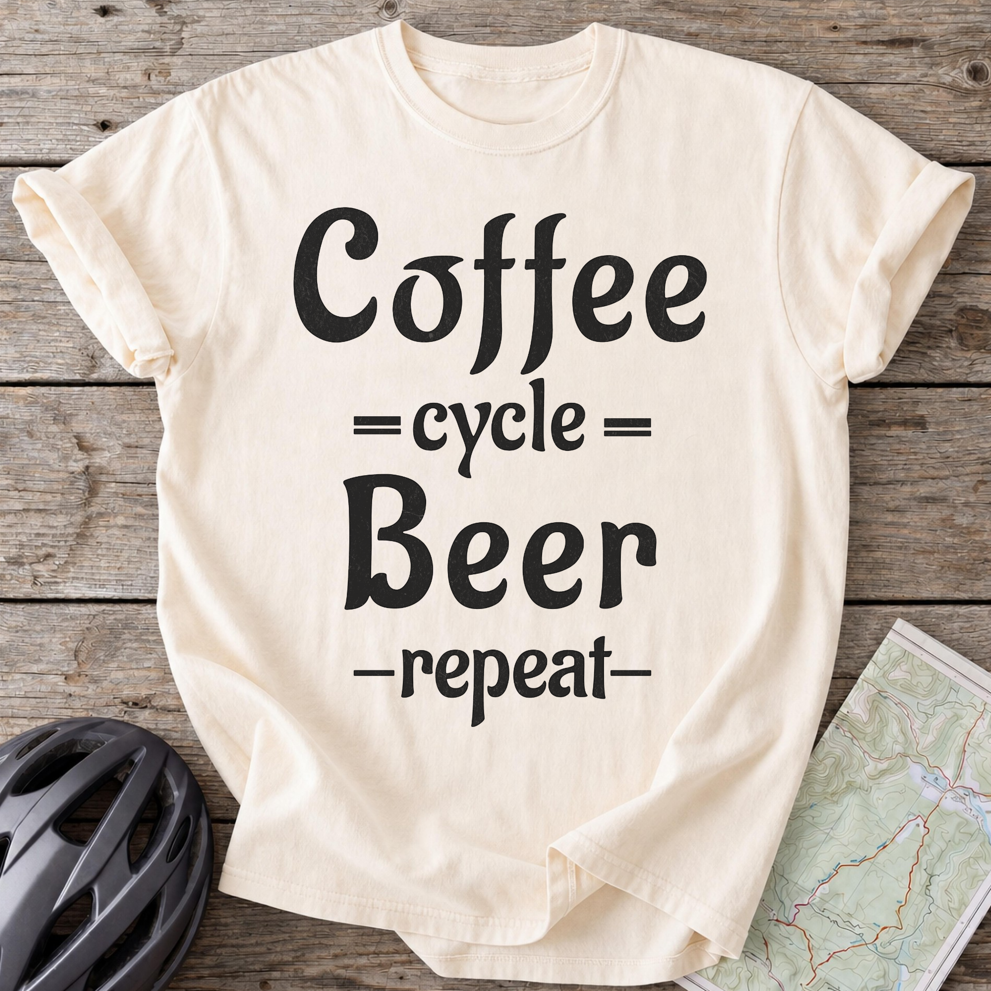 Coffee Cycle Beer Repeat T-shirt
