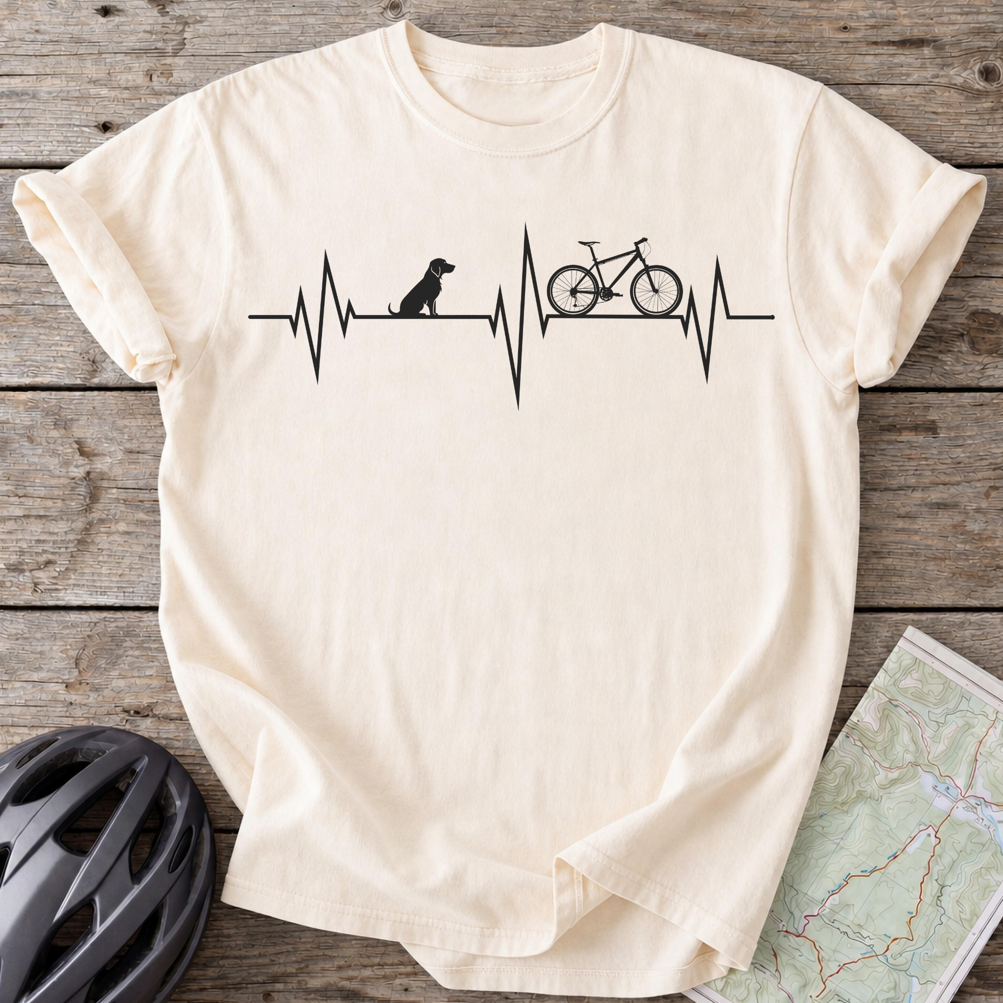 Dogs And Cycling Pulse T-shirt