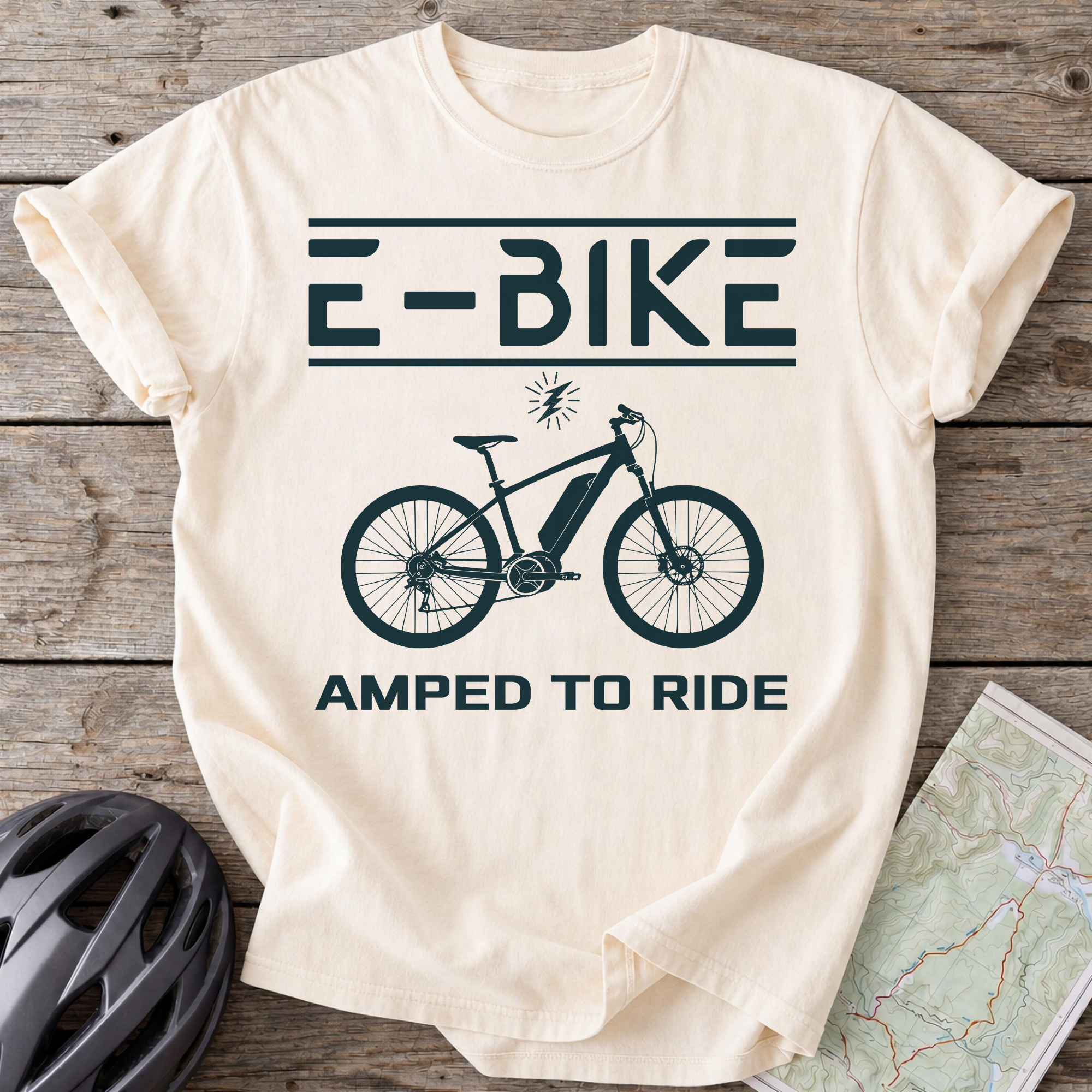 E-Bike Amped To Ride T-shirt