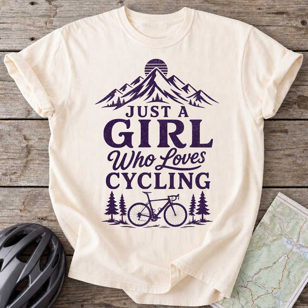 Girl Who Loves Cycling T-shirt