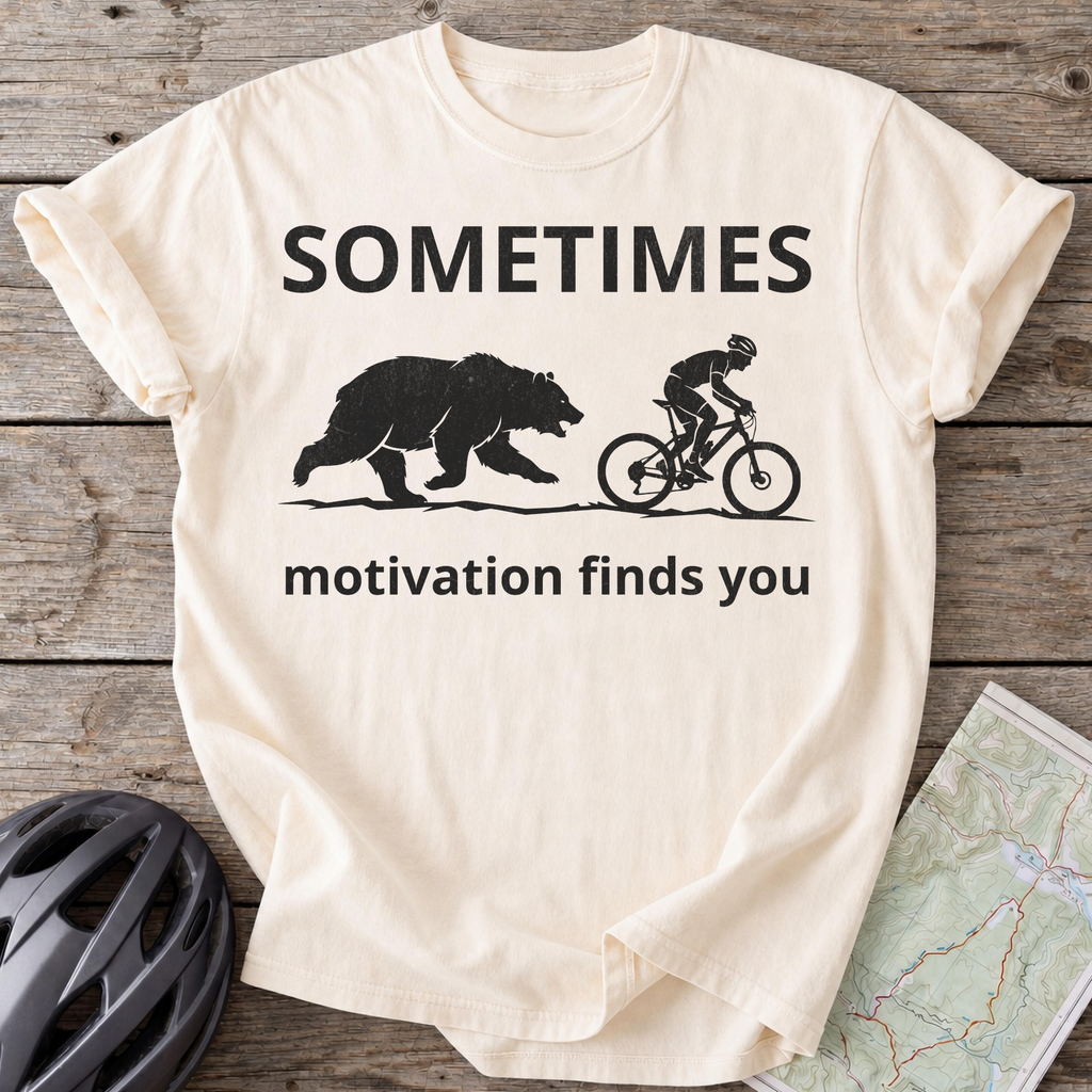 Sometimes Motivation Finds You T-shirt