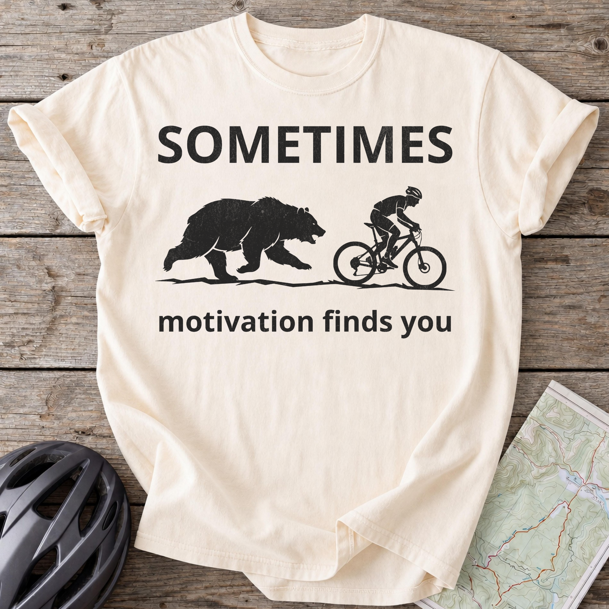 Sometimes Motivation Finds You T-shirt