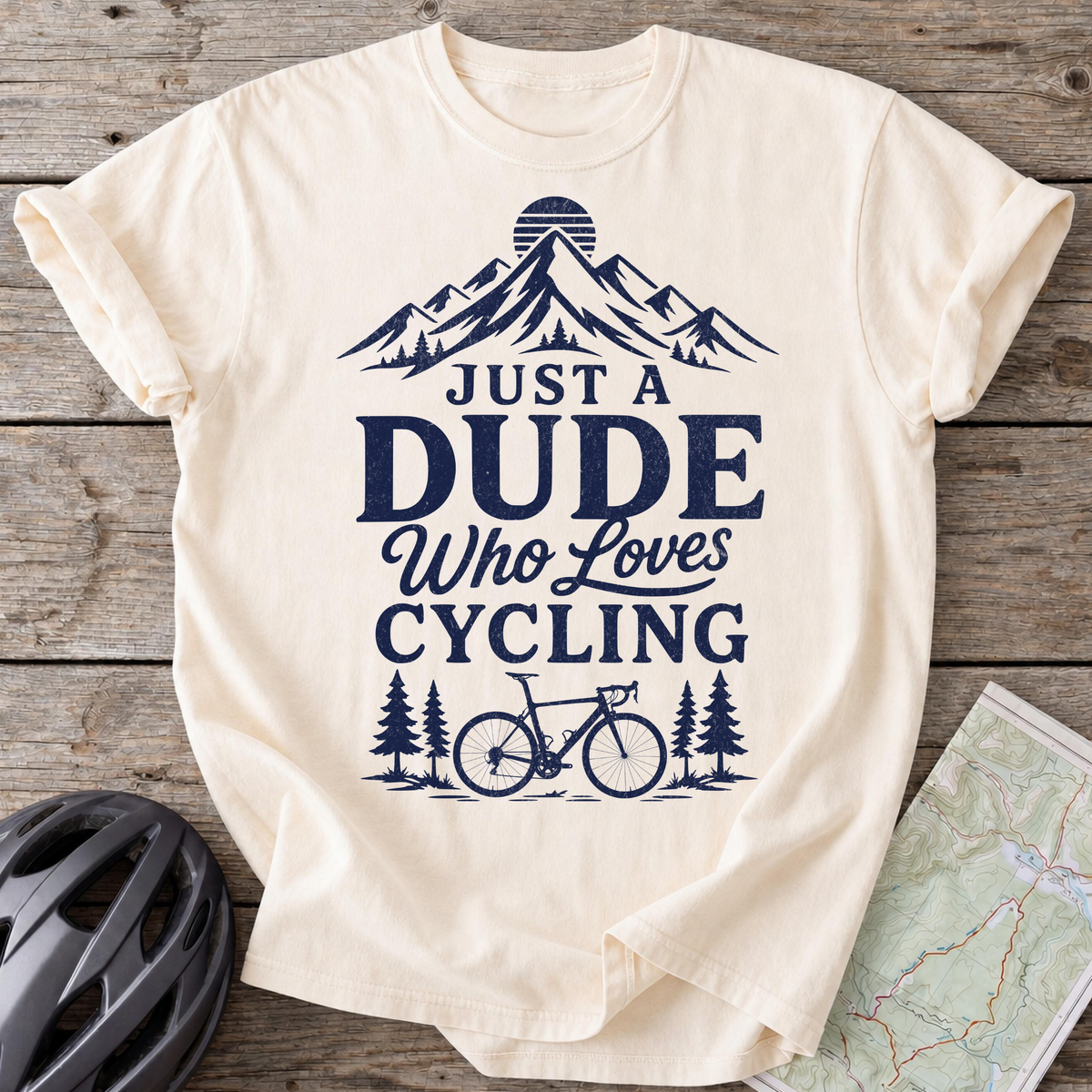 Dude Who Loves Cycling T-shirt