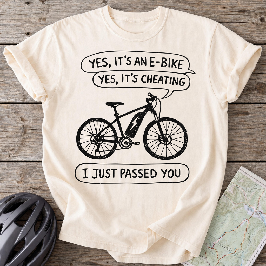 Doodle E-Bike Cheating T-Shirt