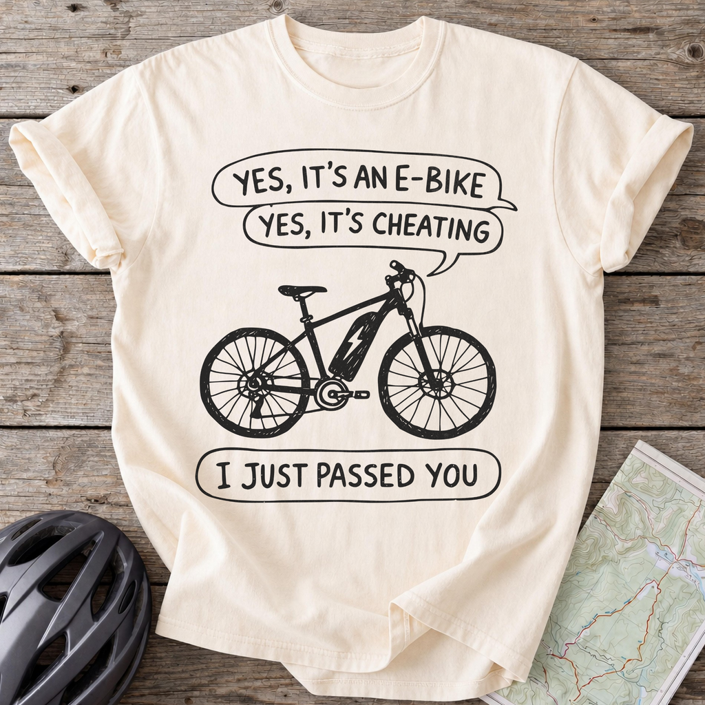 Doodle E-Bike Cheating T-Shirt