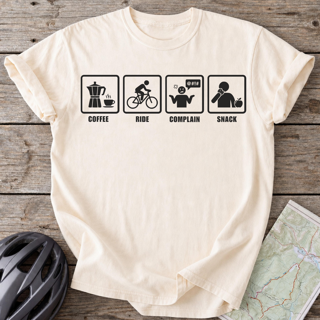 Coffee Ride Complain T-shirt