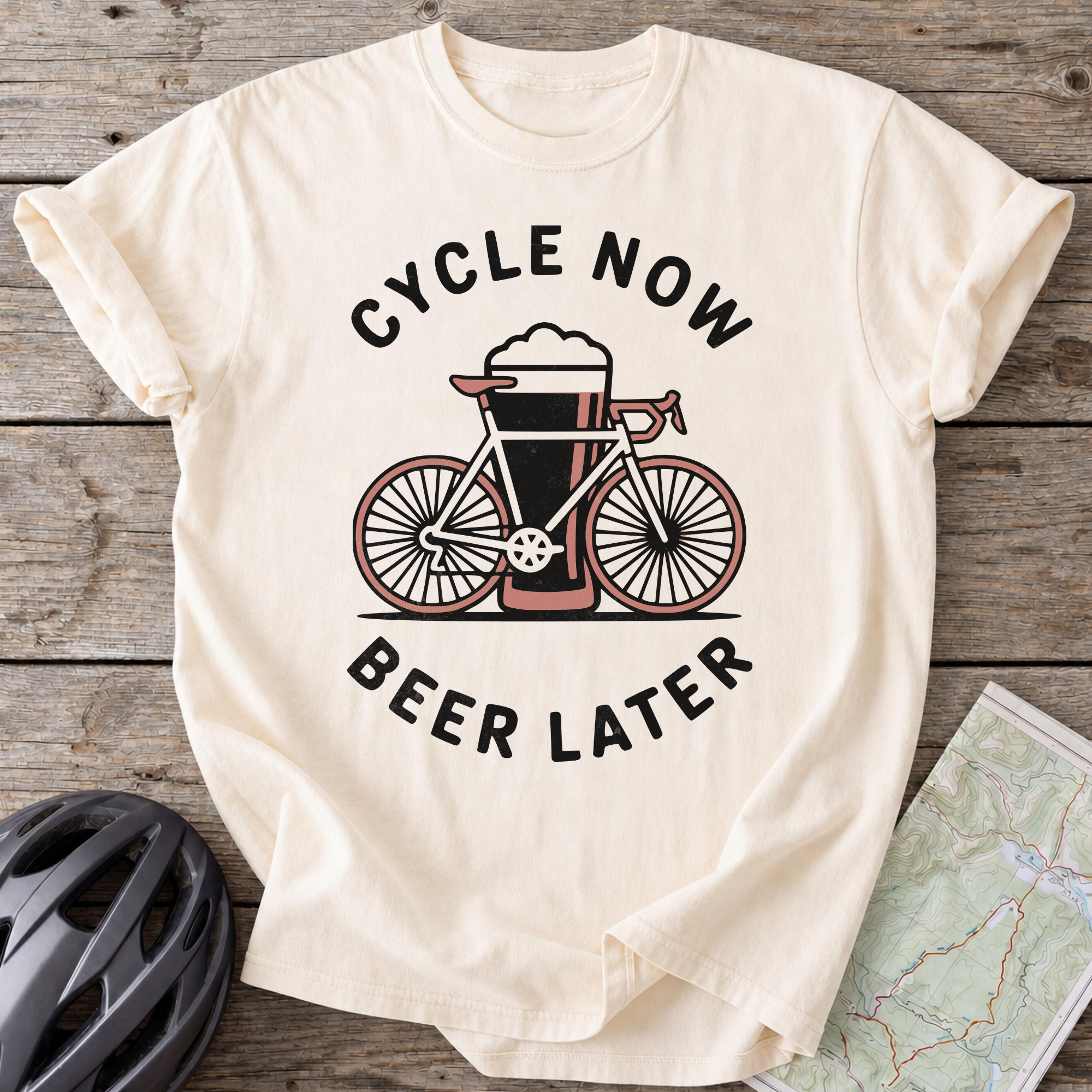 Beer Later Bike T-shirt