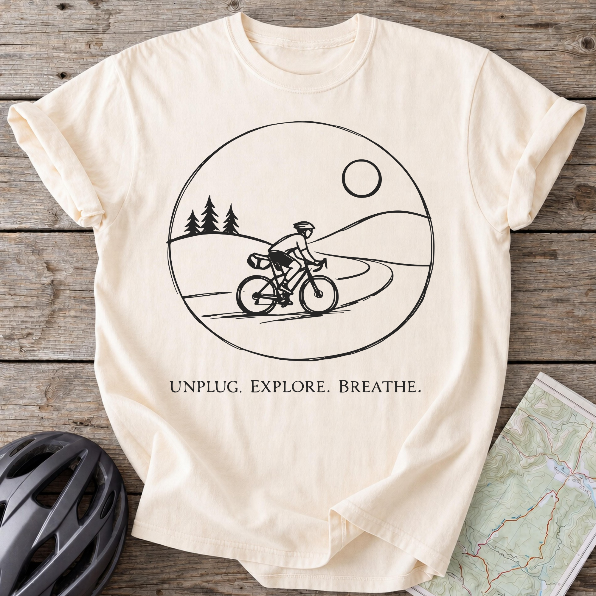 Unplug. Explore. Breathe T-shirt