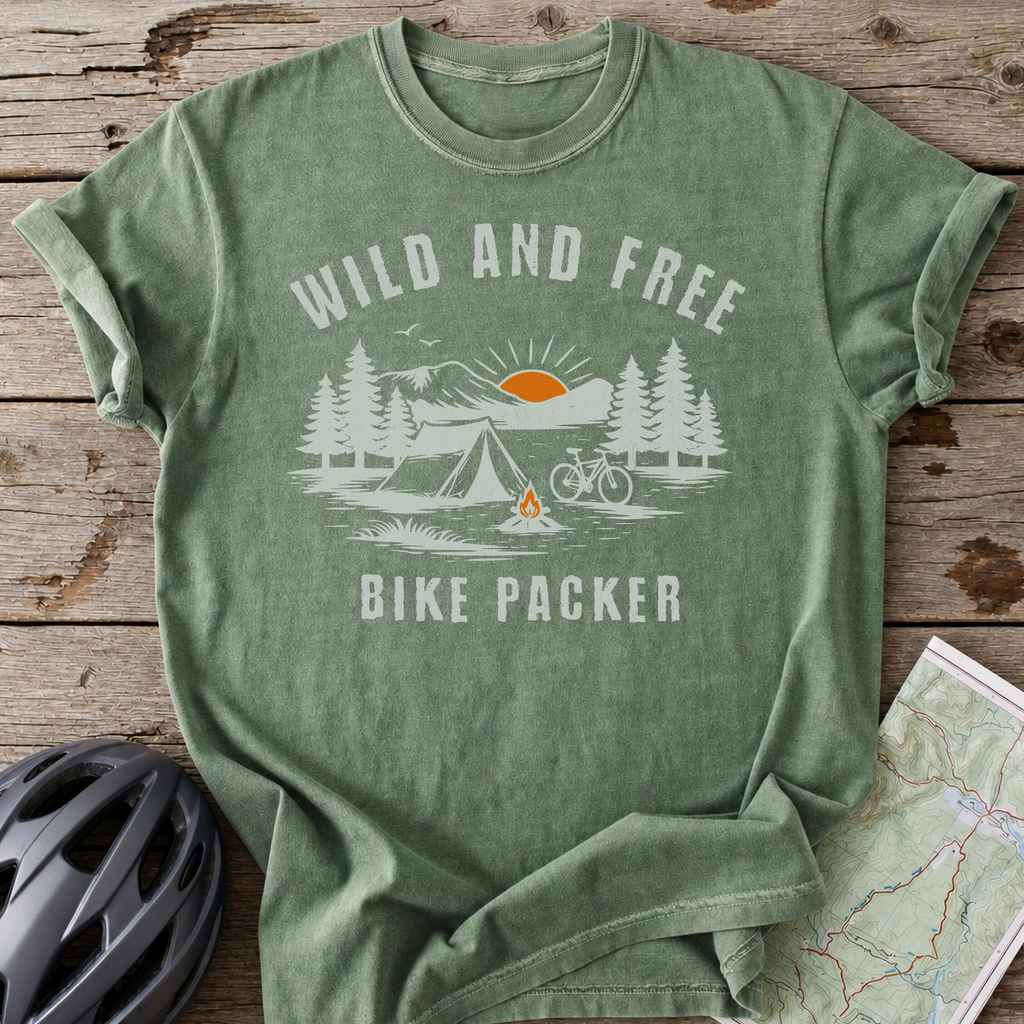 Bike Packer Wild And Free T-shirt