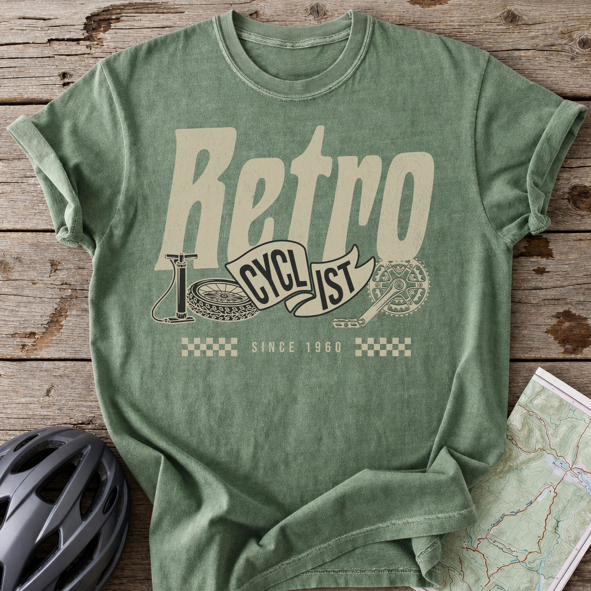 Retro Cyclist T-shirt