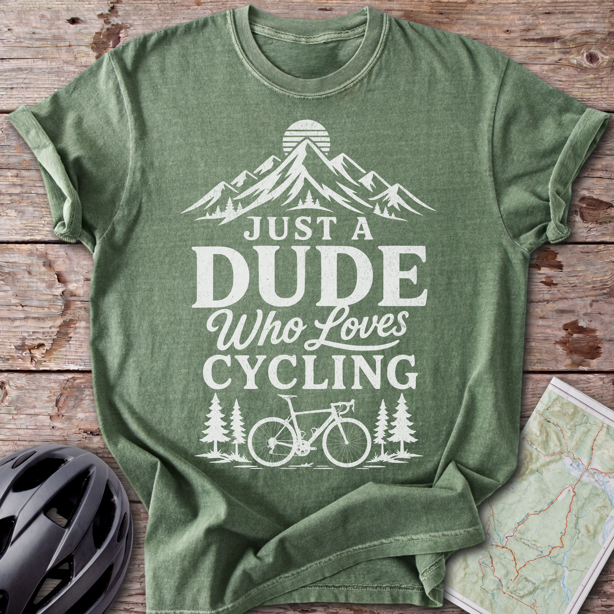 Dude Who Loves Cycling T-shirt