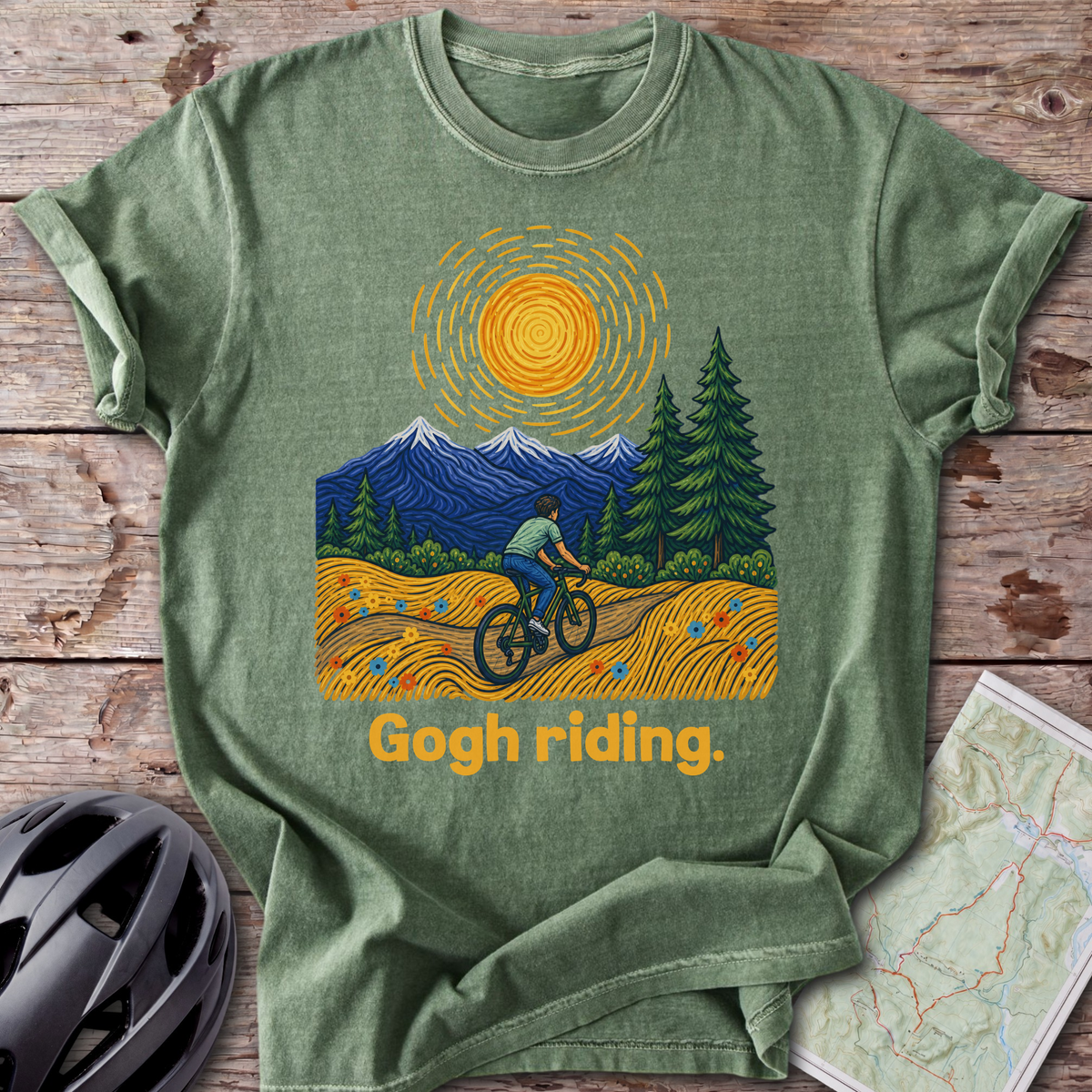 Gogh Riding. T-shirt