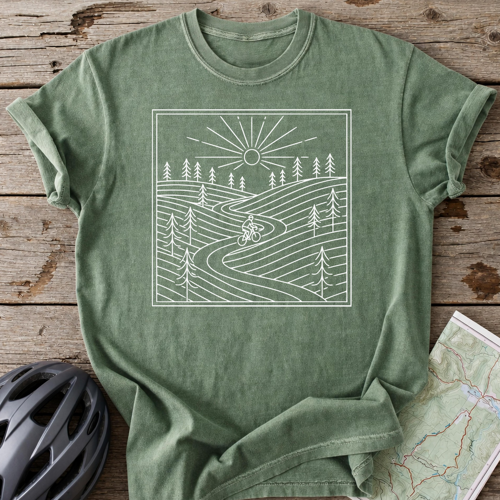 Through The Hills Cycling T-shirt