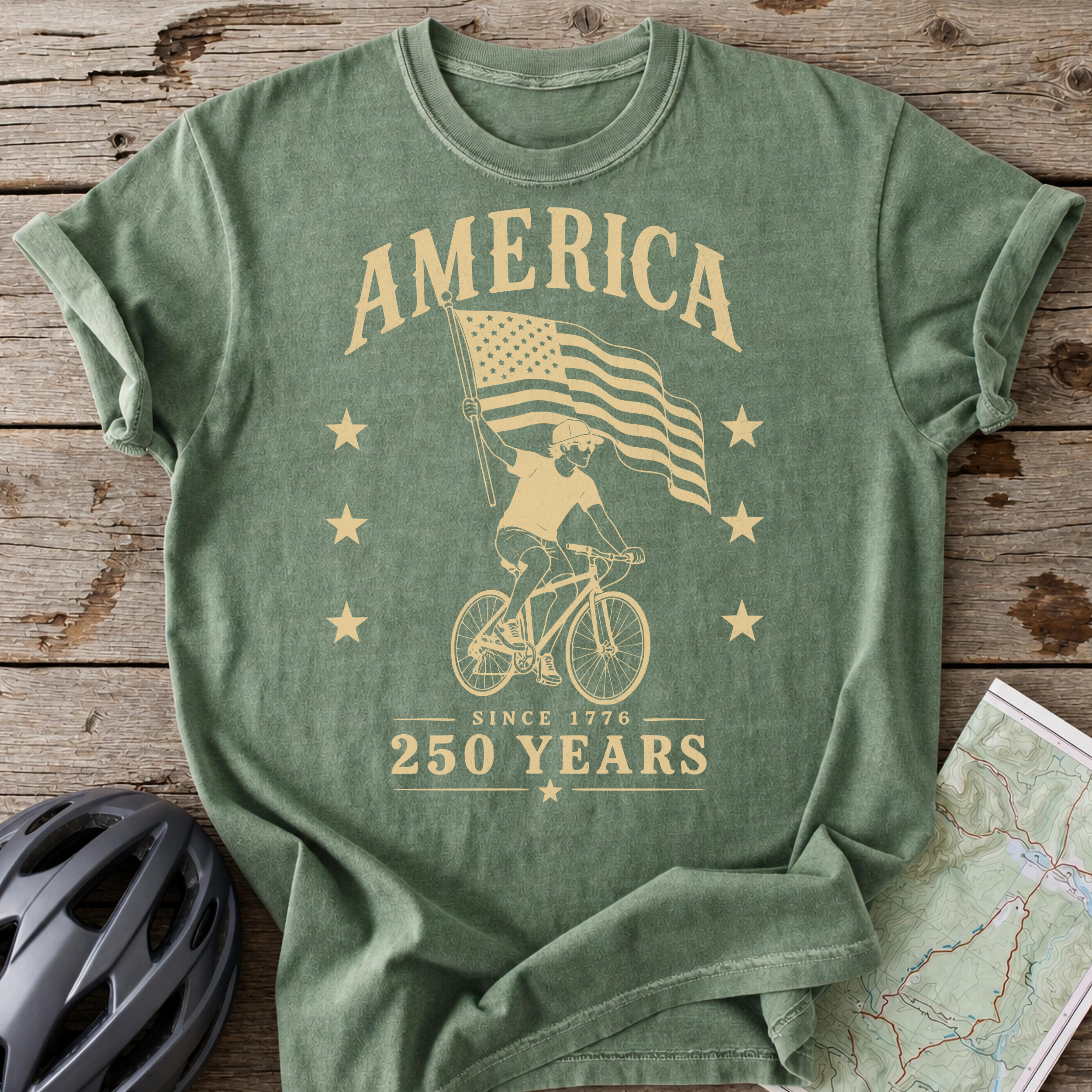USA 250th Flag T-shirt
