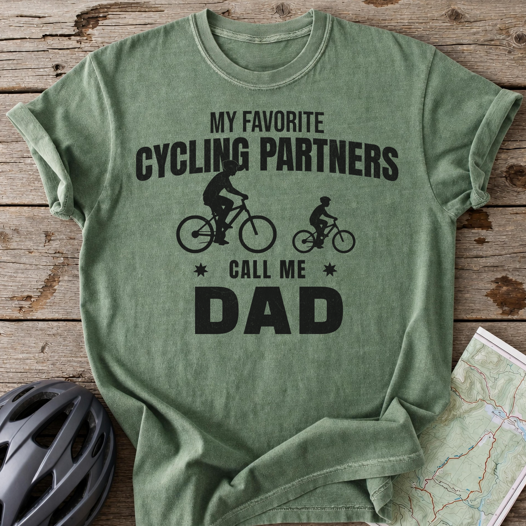 Dad Cycling Partners T-shirt