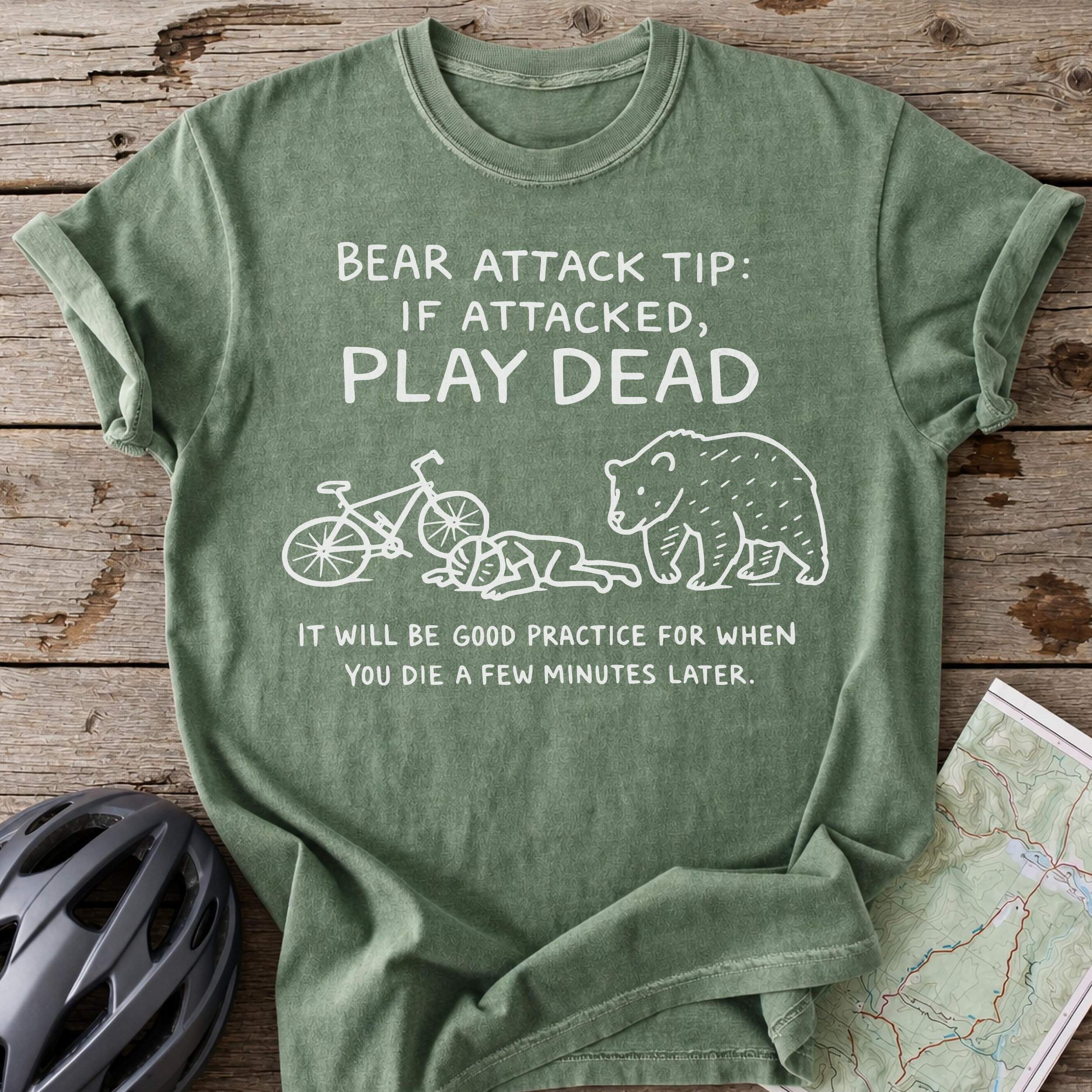 Doodle Bear Attack Tip T-Shirt