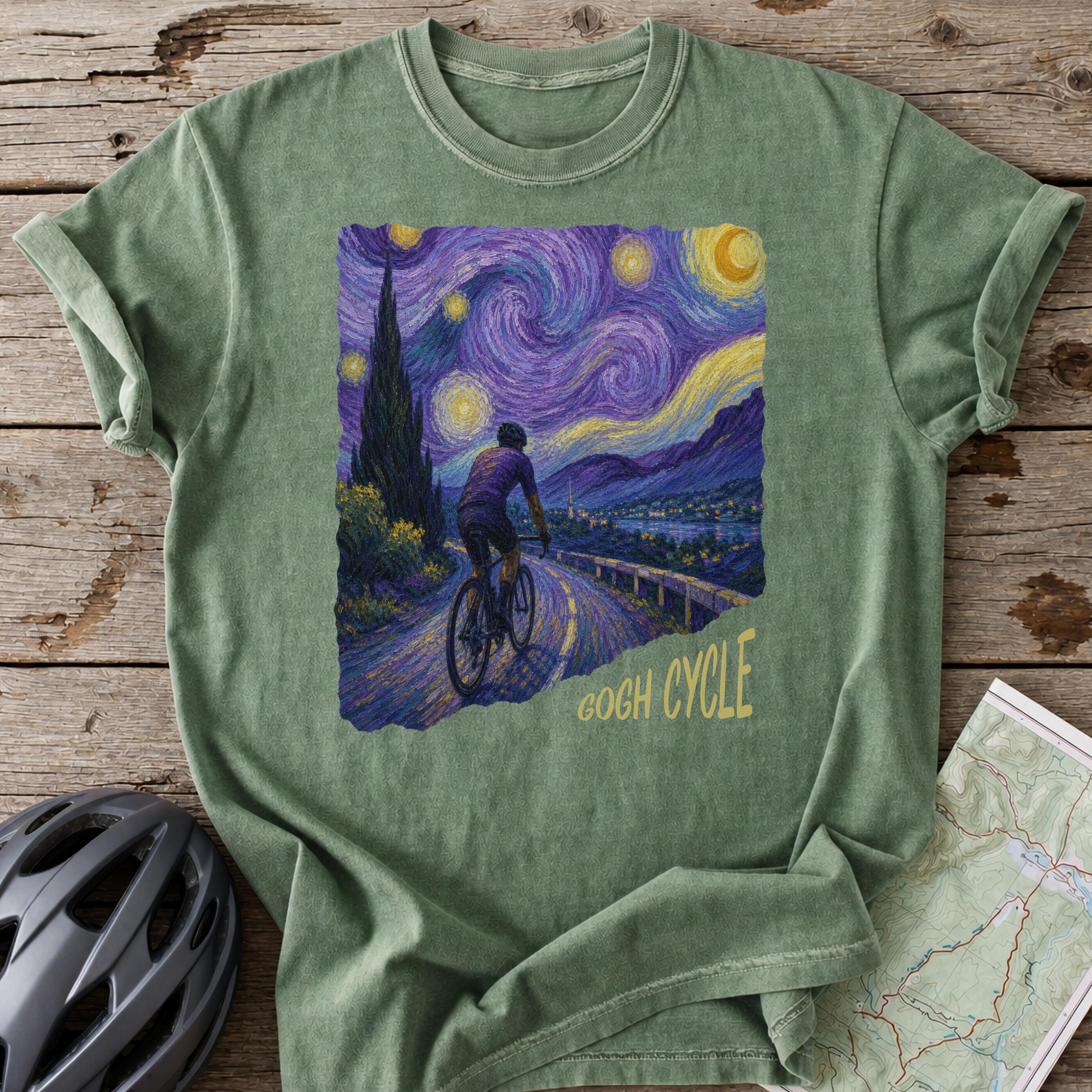 Just Gogh Cycle T-shirt