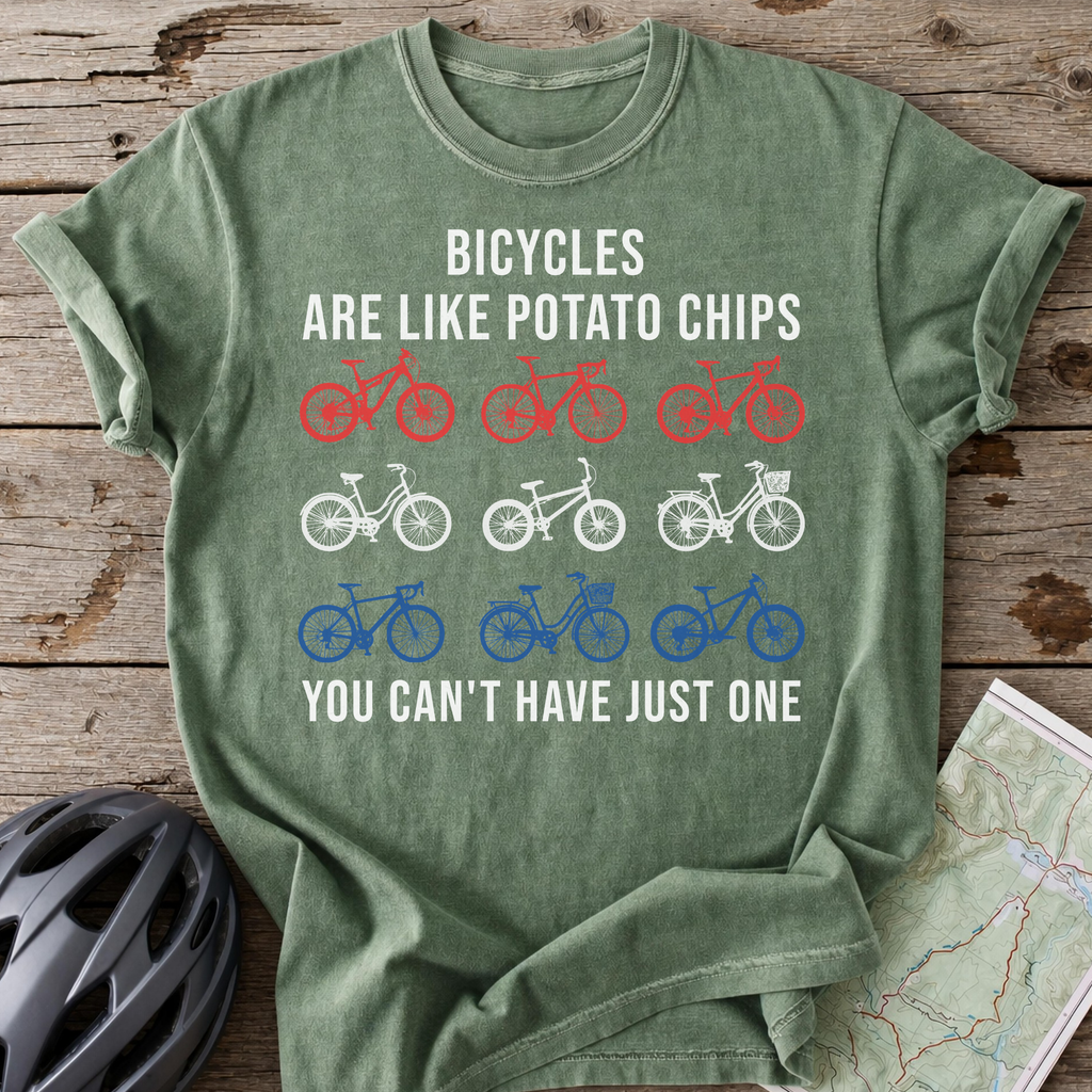 Bicycle Potato Chips T-shirt