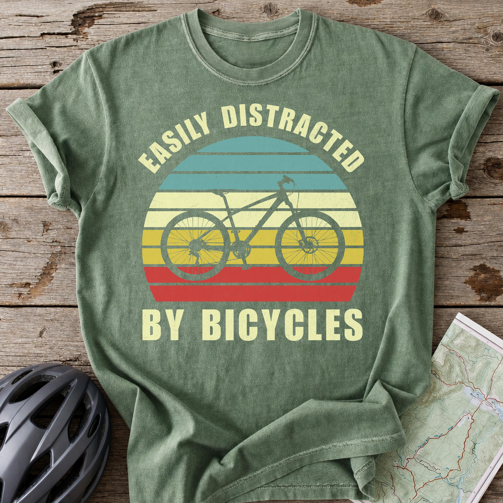 Easily Distracted By Bikes T-shirt