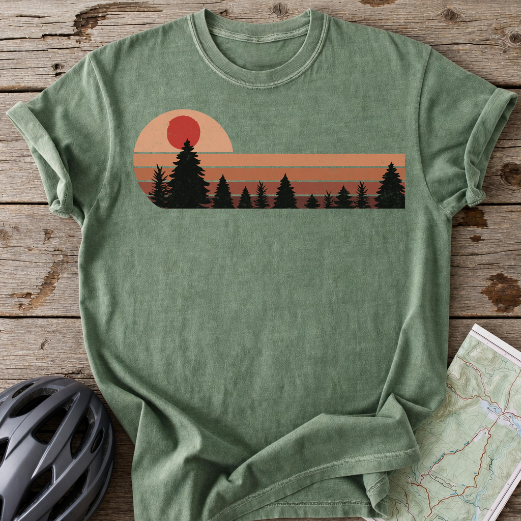 Vintage Red Sunset T-shirt