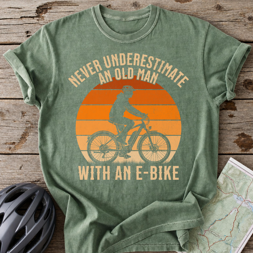 E-Bike Old Man T-shirt