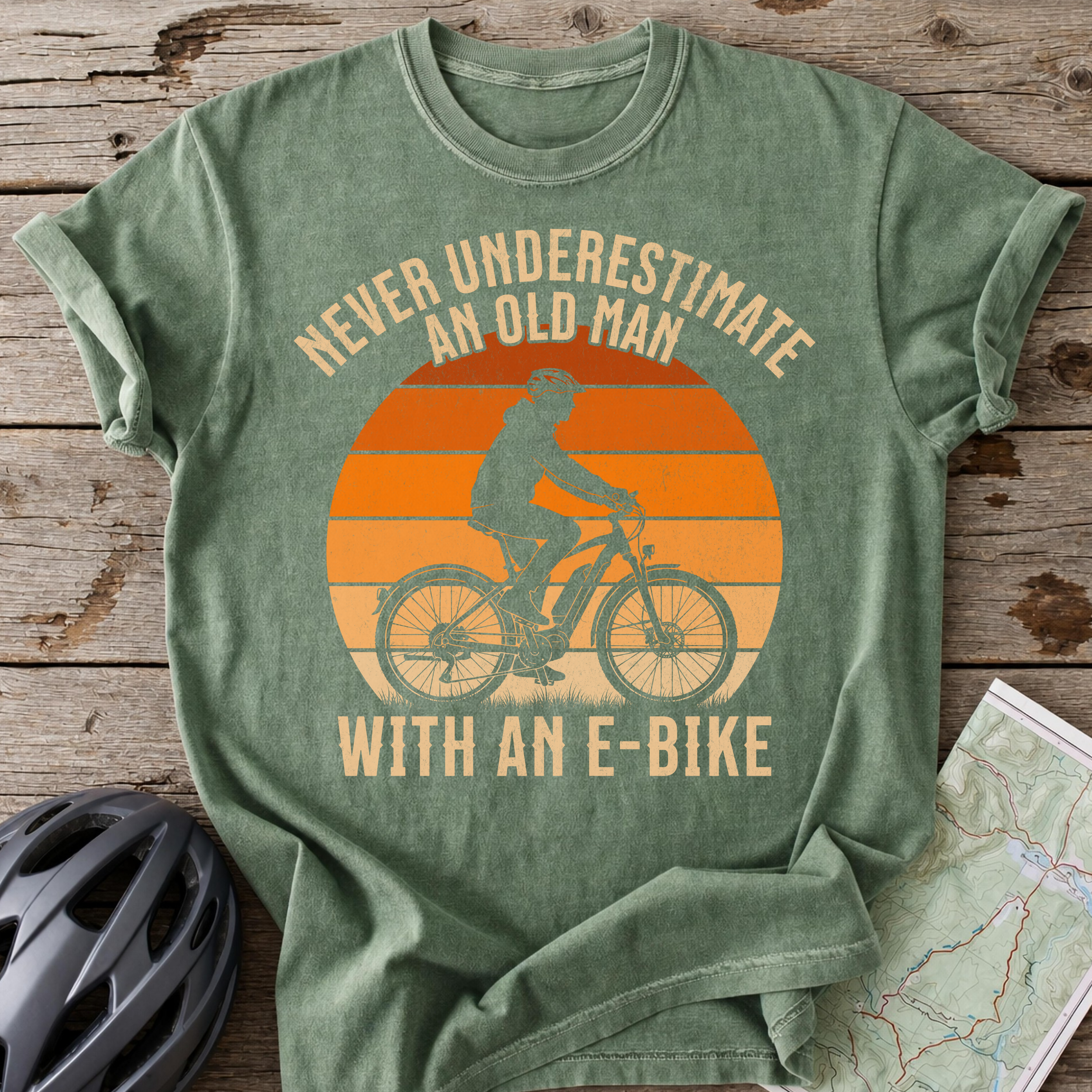 E-Bike Old Man T-shirt