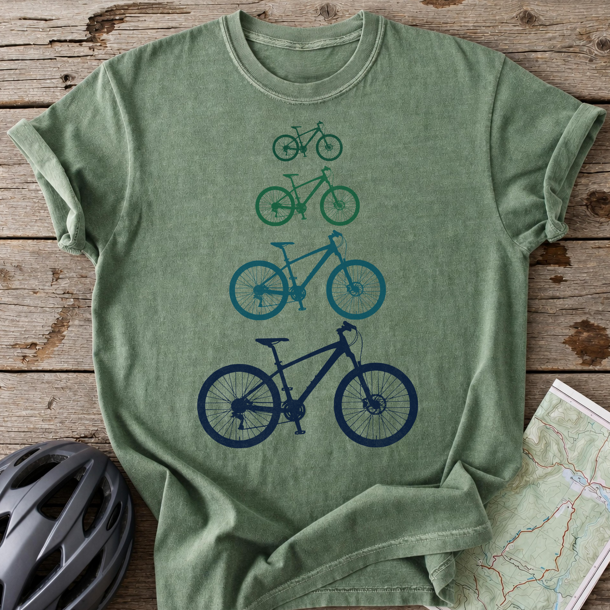 Classic MTB In Blue T-shirt