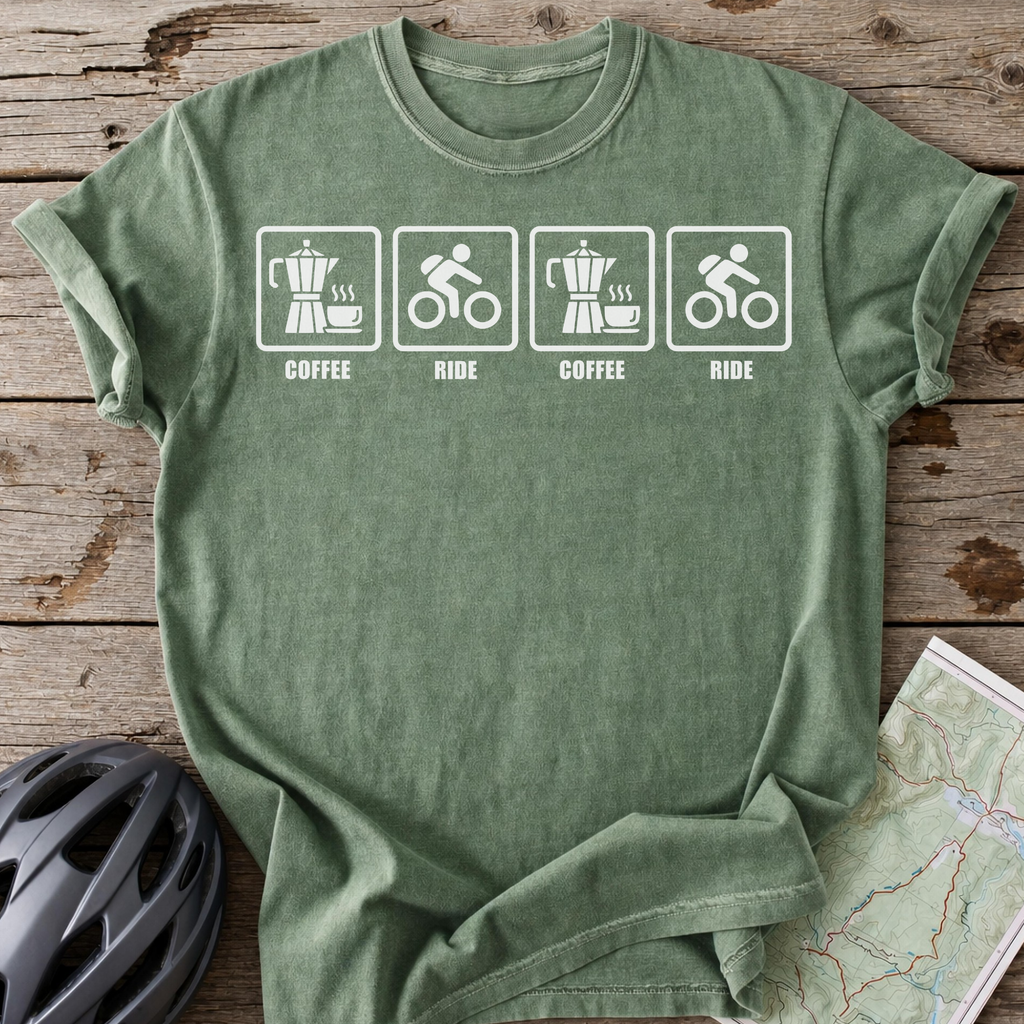 Coffee Ride Repeat T-shirt